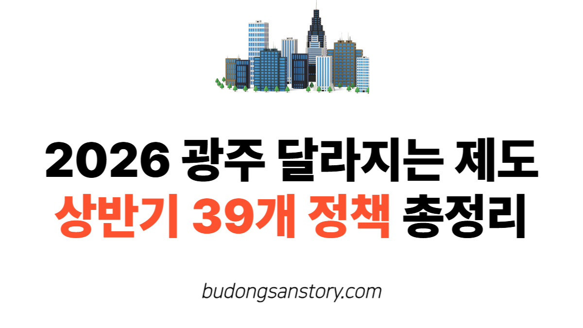 2026 광주 달라지는 제도 상반기 39개 정책 총정리