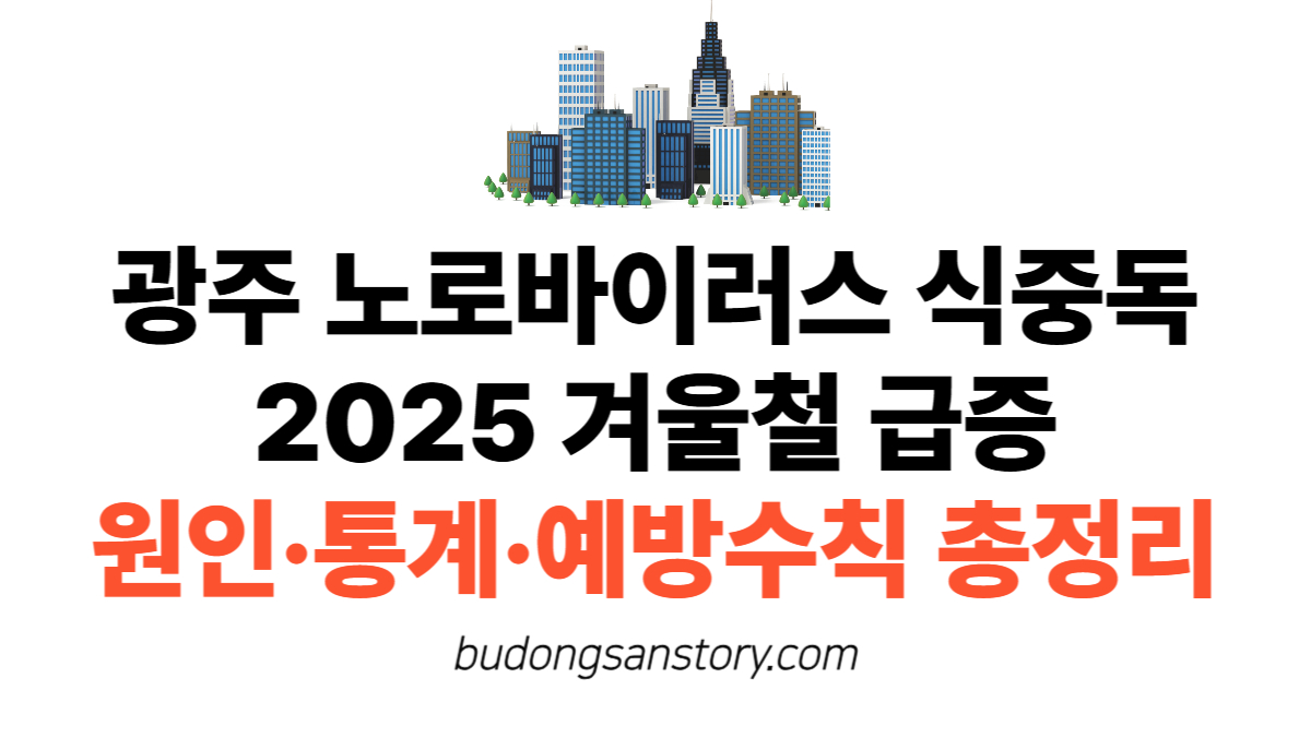 광주 노로바이러스 식중독 2025 겨울철 급증 원인·통계·예방수칙 총정리