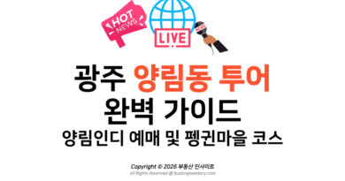 [2026] 광주 양림동 투어 완벽 가이드! 양림인디 예매 및 펭귄마을 코스