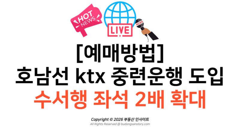 [예매방법] 호남선 ktx 중련운행 도입, 수서행 좌석 2배 확대