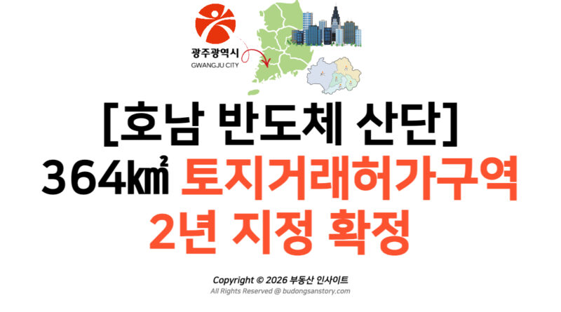 [호남 반도체 산단] 364㎢ 토지거래허가구역 2년 지정 확정